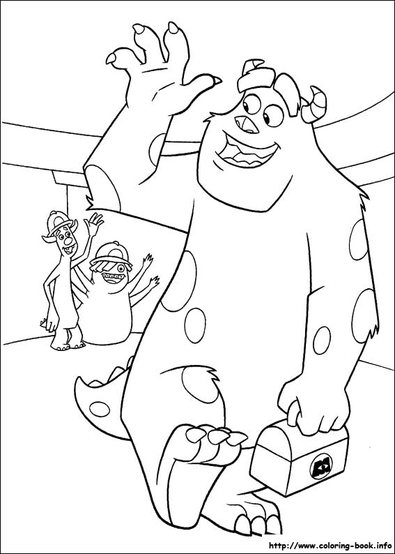 Monsters, inc. coloring picture